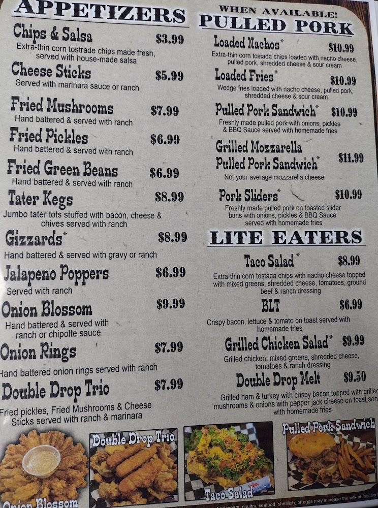 Double Drop Bar and Grill Menu image 4